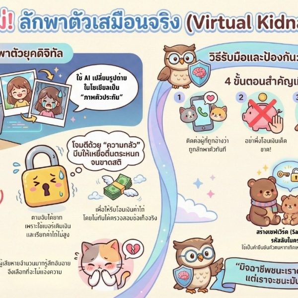 เตือนภัย! Virtual Kidnapping เมื่อรูปถ่ายในโซเชียลของคุณกลายเป็นอาวุธเรียกค่าไถ่
