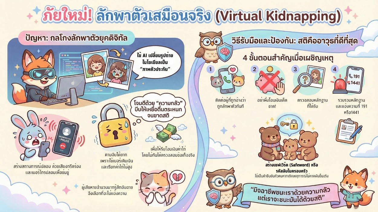 เตือนภัย! Virtual Kidnapping เมื่อรูปถ่ายในโซเชียลของคุณกลายเป็นอาวุธเรียกค่าไถ่